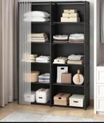 Minimalistische Kledingkast met hoes, Huis en Inrichting, Kasten | Kledingkasten, Ophalen, Met plank(en), Kunststof, Gebruikt