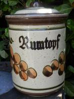 Rumpot, voor fruit op rum. Ouderwets en o zo lekker..., Ophalen of Verzenden, Gebruikt, Overige materialen, Pot, Bus of Blik