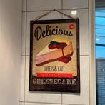 Cheesecake poster – Retro stijl, Ophalen of Verzenden, Huis en Inrichting