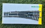 Minitrix N rails Wissel Rechts R4 15 T14939, Gelijkstroom, Trix, Rails, Ophalen of Verzenden