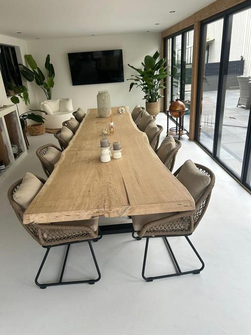 Zeer grote eiken tafelbladen 4mx90cmx8cm, Huis en Inrichting, Tafels | Eettafels, Zo goed als nieuw, 100 tot 150 cm, 200 cm of meer