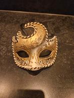 Authentiek Venetiaans Masker – Handgemaakt in Venetië, Ophalen of Verzenden, Zo goed als nieuw, Carnaval, Accessoires