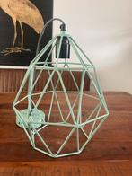 Mintgroene hanglamp, Huis en Inrichting, Lampen | Lampenkappen, Ophalen, Zo goed als nieuw, Rond