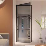 Stalen deur met rookglas, Doe-het-zelf en Verbouw, Deuren en Horren, 80 tot 100 cm, 215 cm of meer, Binnendeur, Nieuw