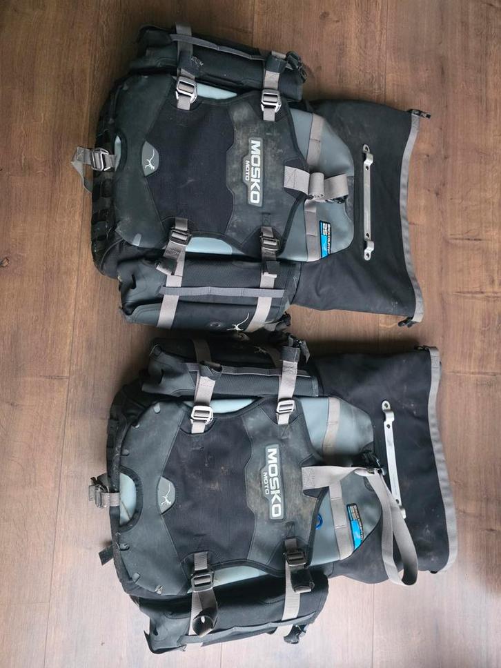 Mosko Moto Backcountry Panniers & Backcountry Duffle, Motoren, Accessoires | Koffers en Tassen, Gebruikt, Ophalen