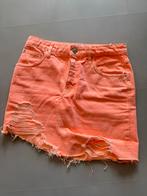Zara Neon Oranje Denim Rok Maat M | denim skirt, Maat 38/40 (M), Oranje, Ophalen of Verzenden, Zo goed als nieuw