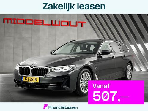 BMW 5 Serie Touring 530e M-sport High Exe/Pano-dak/Adapt.Cru, Auto's, BMW, Bedrijf, Lease, Financial lease, 5-Serie, ABS, Achteruitrijcamera