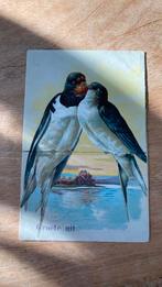 Oude ansichtkaart Groeten uit Anna Paulowna 1908 fantasie, Ophalen of Verzenden, Voor 1920, Gelopen, Overige thema's