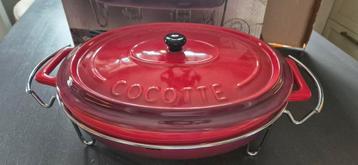 Gusta cocotte Ovenschaal op Rechaud - Nieuw in Doos! beschikbaar voor biedingen
