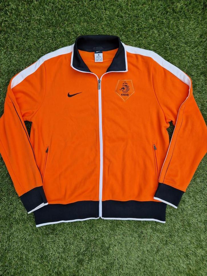Nederlands Elftal Trainingsjack 2010 - WK shirt Oranje XL /L, Kleding | Heren, Sportkleding, Gedragen, Voetbal, Maat 56/58 (XL)