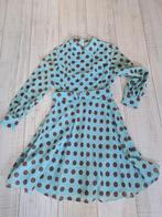 Vintage Rock 'n Roll jurk mt S, Blauw, Ophalen of Verzenden, Onbekend, Knielengte