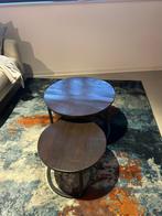 Twee Salontafeltjes, Huis en Inrichting, Tafels | Salontafels, Ophalen, Gebruikt, 100 tot 150 cm, Rond