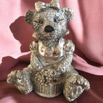 Gesigneerd verzilverd vintage beren beeldje 0312, Verzamelen, Ophalen of Verzenden, Zo goed als nieuw, Dier
