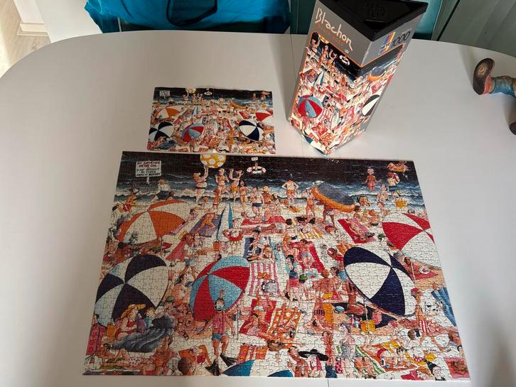 HEYE Blachon Beach Puzzel 1000 Stukjes, Hobby en Vrije tijd, Denksport en Puzzels, Zo goed als nieuw, Legpuzzel, 500 t/m 1500 stukjes