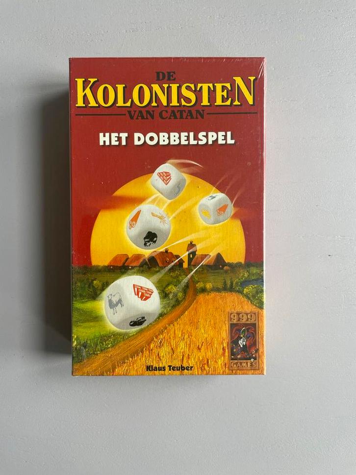Kolonisten van Catan - Het Dobbelspel (in plastic), Hobby en Vrije tijd, Gezelschapsspellen | Bordspellen, Nieuw, Een of twee spelers