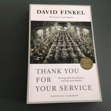 David Finkel - Thank you for your service beschikbaar voor biedingen