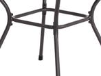 Tuintafel nordic 105 cm grijs gepoedercoat staal, Nieuw, Rond, Ophalen of Verzenden, Metaal