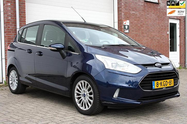 Ford B-Max 1.0 EcoBoost Titanium|NAP|AIRCO|TREKHAAK|APK, Auto's, Ford, Bedrijf, Te koop, B-Max, ABS, Achteruitrijcamera, Airbags