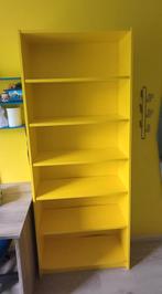 Gele Billy boekenkast, 50 tot 100 cm, 25 tot 50 cm, Met plank(en), Gebruikt