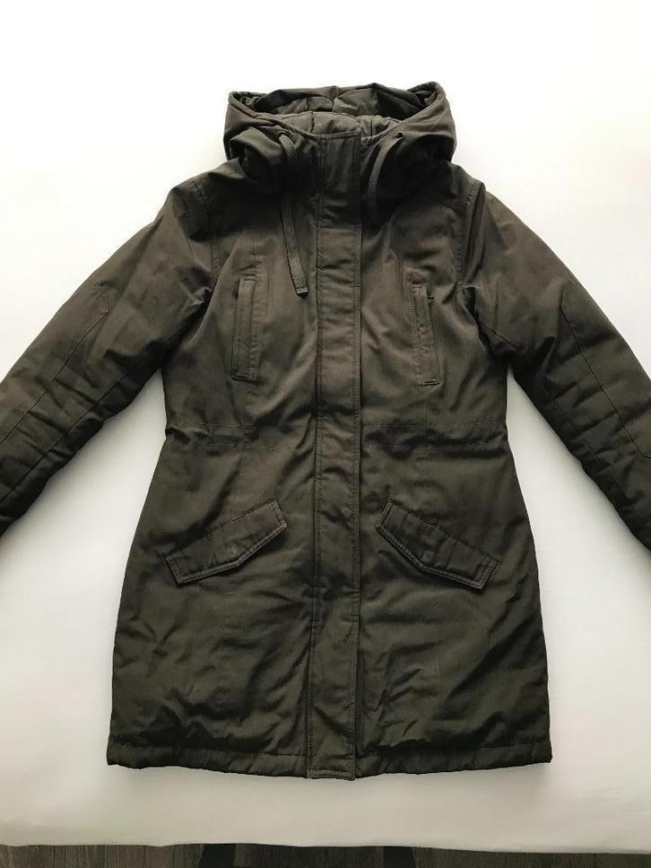 Bien Bleu winterjas - donkergroen - maat: L mooie pasvorm, Kleding | Dames, Jassen | Winter, Zo goed als nieuw, Maat 38/40 (M)