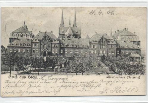 x03003 steyl missiehuis zonder hoektorens, Verzamelen, Ansichtkaarten | Nederland, Gelopen, Limburg, Voor 1920, Verzenden