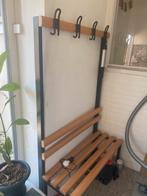 Bankje met kapstok, Huis en Inrichting, Woonaccessoires | Kapstokken, Gebruikt, Minder dan 100 cm, Hout, Ophalen