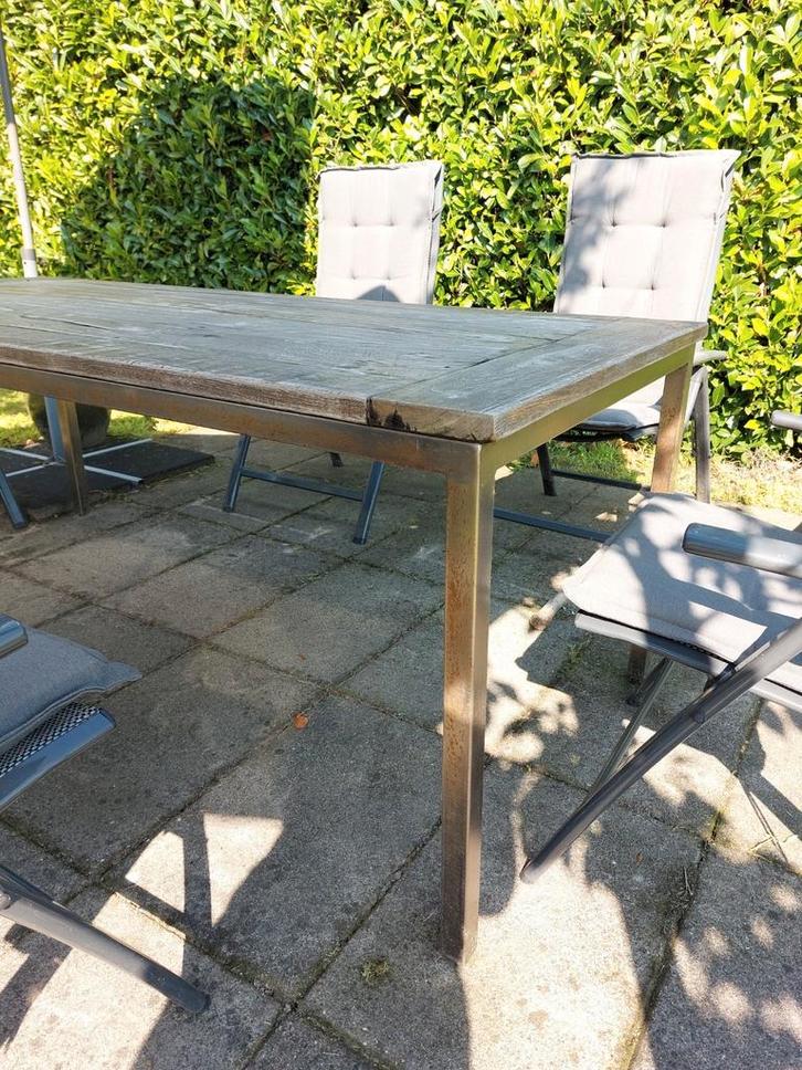 Tuinstoelen inklapbaar 6 stuks, Tuin en Terras, Tuinstoelen, Gebruikt, Kunststof, Inklapbaar, Ophalen
