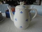 Brocante koffiepot Boch blauw wit, Antiek en Kunst, Ophalen of Verzenden