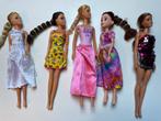 5x barbiepoppen, Kinderen en Baby's, Ophalen of Verzenden, Zo goed als nieuw, Barbie