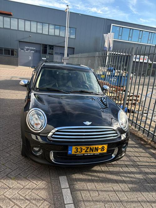 Mini Clubman 1.6 ONE 2013 Zwart met weinig kilometers, Auto's, Mini, Particulier, Clubman, Airbags, Airconditioning, Bluetooth