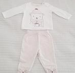 Pakje unisex maat 74 baby kleding wit beige beer broek trui, Jongetje of Meisje, Zo goed als nieuw, Setje, Verzenden