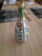 Antieke aardewerk fles met bloemdecor 19e, Antiek en Kunst, Antiek | Keramiek en Aardewerk, Ophalen