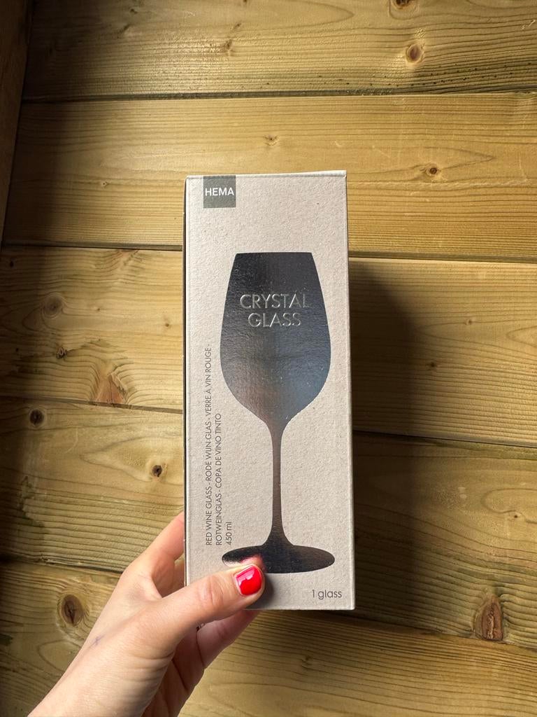 Hema Crystal Wijnglazen - 4 stuks - Nieuw, Verzamelen, Glas en Borrelglaasjes, Ophalen, Nieuw, Overige typen