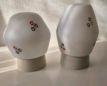 set van 2 vintage jaren 60 - 70 plafondlampen retro  beschikbaar voor biedingen