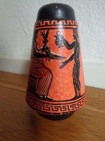 vintage zoutstrooier zoutvaatje Grieks motief beschikbaar voor biedingen