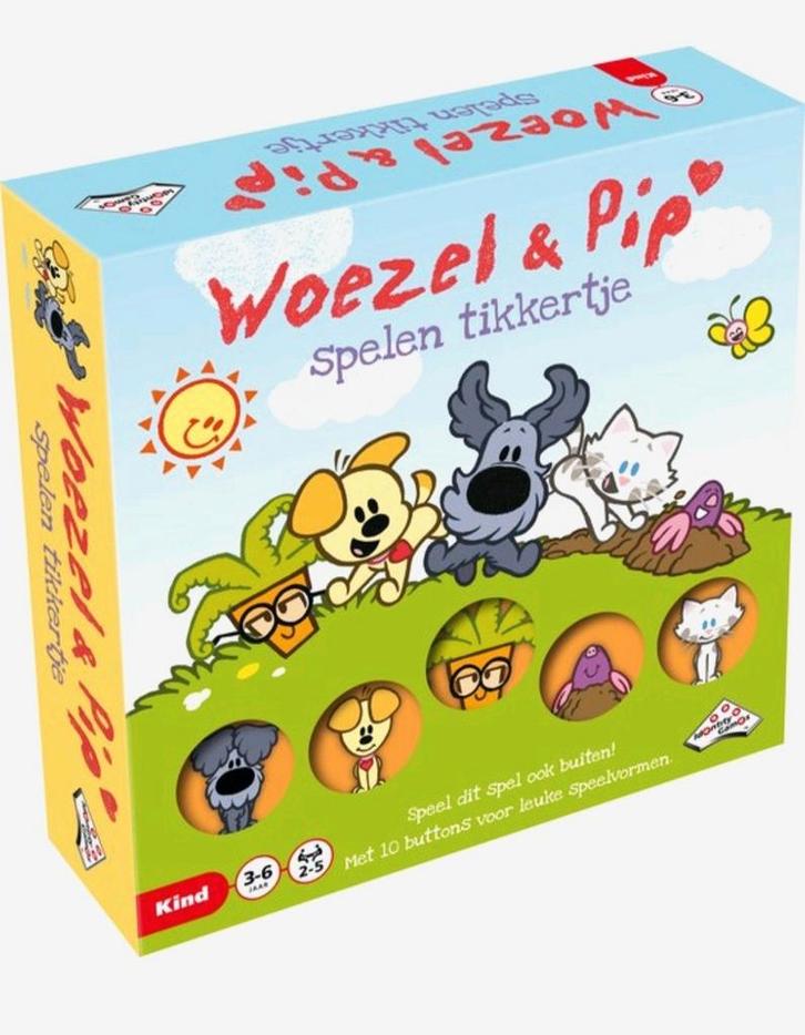 Woezel en pip spel spelen tikkertje, Hobby en Vrije tijd, Gezelschapsspellen | Bordspellen, Zo goed als nieuw, Drie of vier spelers