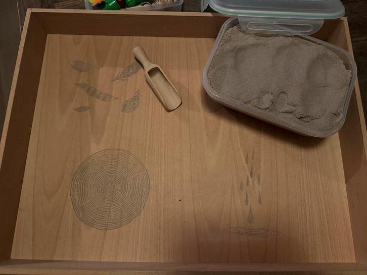 Grapat Speelbak met Natuur Elementen, Kinderen en Baby's, Speelgoed | Houten speelgoed, Zo goed als nieuw, Ophalen of Verzenden