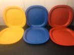 Tupperware set 6 borden picnicbord Picknickborden peuterbord, Huis en Inrichting, Keuken | Tupperware, Verzenden, Zo goed als nieuw