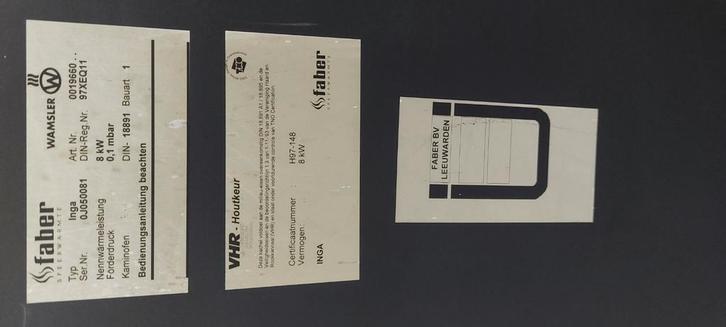 Faber Inga 8 Kw, Huis en Inrichting, Kachels, Gebruikt, Houtkachel, Hout, Ophalen