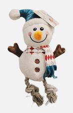 KERST!  Hondenspeelgoed   " Pluche sneeuwpop met flosstouw ", Dieren en Toebehoren, Hondenspeelgoed, Ophalen of Verzenden, Nieuw