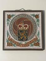 Tegel KNVB jubileumtegel 1899-1949 Porceleyne Fles Delft, Antiek en Kunst, Antiek | Wandborden en Tegels, Verzenden