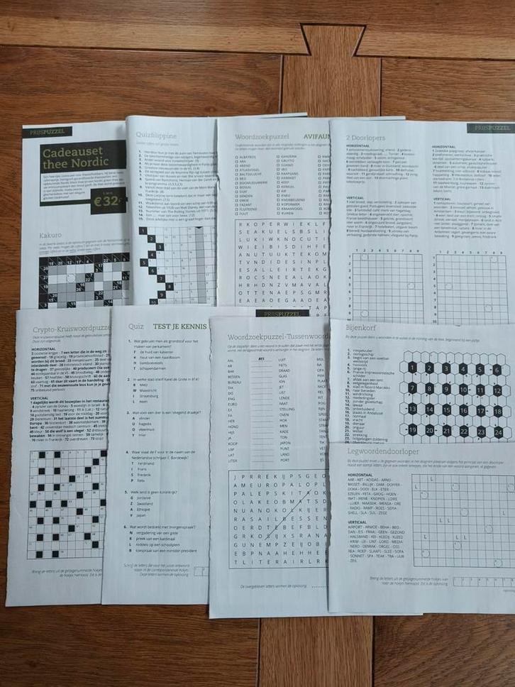 Losse puzzels, van alles wat!, Hobby en Vrije tijd, Denksport en Puzzels, Nieuw, Puzzelboek, Ophalen of Verzenden