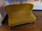 Bankje Liza okergeel, Huis en Inrichting, Tweepersoons, 75 tot 100 cm, Ophalen of Verzenden, Zo goed als nieuw