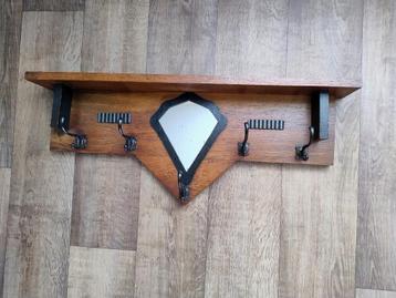 kapstok hout om op te hangen 5 haken 84.5 cm breed 11 diep beschikbaar voor biedingen