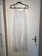 witte wierige zomer jurk met pailetten bandjes mt M, Maat 38/40 (M), Made in Italy, Ophalen of Verzenden, Gedragen