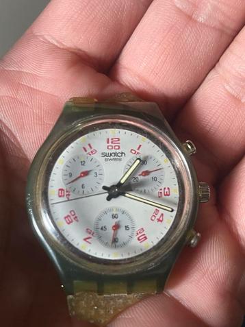 Vintage Swatch SCN103 Chronograph 1991 (zonder bandje) beschikbaar voor biedingen