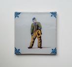 Oude tegel Tichelaar Makkum, Antiek en Kunst, Antiek | Wandborden en Tegels, Ophalen of Verzenden