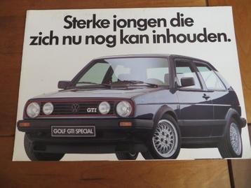 Folder Volkswagen Golf GTi Special, GTi 16V Special 1988 beschikbaar voor biedingen