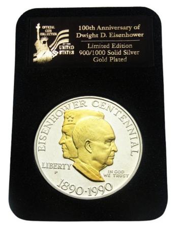 ** 1890-1990-p  USA - One Dollar Eisenhower - ZILVER/GOUD  * beschikbaar voor biedingen