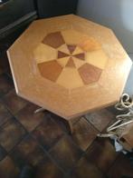 bijzettafel curiosa met ingelegd hout, Ophalen, Minder dan 55 cm, Gebruikt, Overige vormen